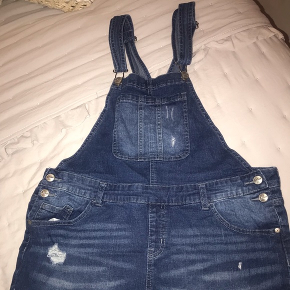 justice short overalls